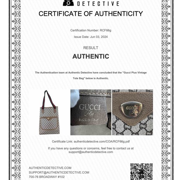 Gucci Vintage 1970's Large Coated PVC Tote Bag in Plus GG Web (GGXX150) - Picture 16 of 16